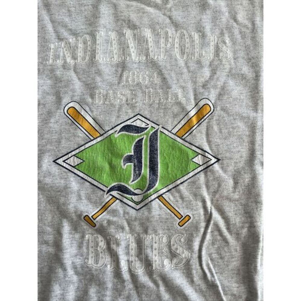 Vintage Indianapolis Blues Baseball T-Shirt Champion Athletic Apparel Tag XL